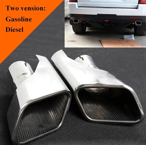 Chrome Stainless Steel Exhaust Muffler Tip For Land Rover