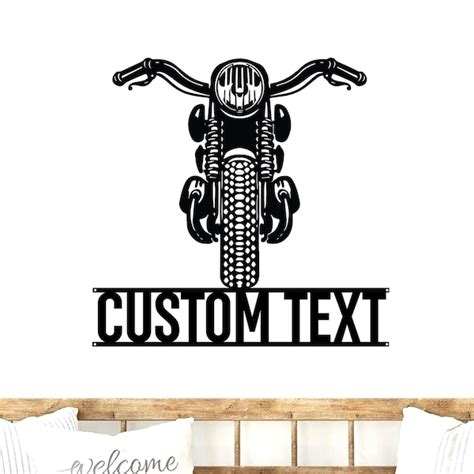 Motorcycle Sign Etsy