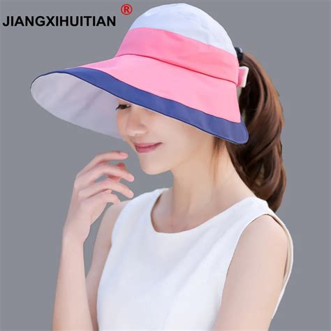 jiangxihuitian Brands 2018 new Tricolor Summer Hats for women beach Sun ...