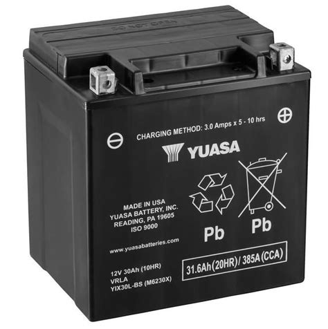 Yuasa Yix L High Performance Mf Motorcycle Battery