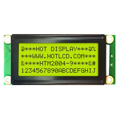 X Character Lcd Module Stn Yellow Green Display With Yellow Green