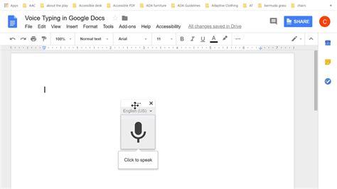 Computer Pc Mac Chromebook Speech To Text Using Voice Typing In