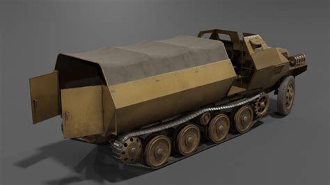 3D Model Type 1 Ho Ha Half Track Armoured Personnel Carrier VR AR