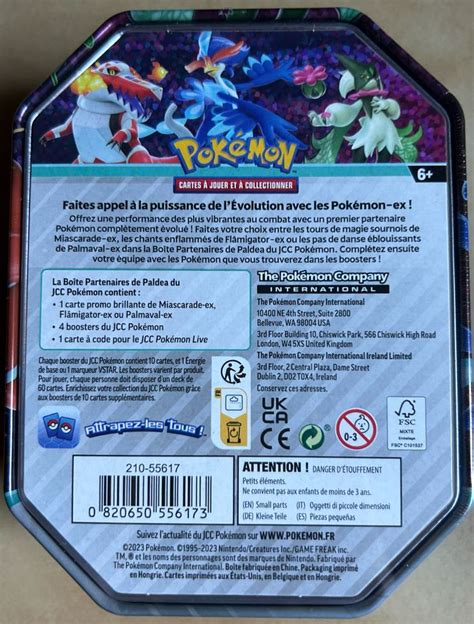 Boîte Pokémon Pokébox Partenaires de Paldéa Palmaval EX 320PV neuve