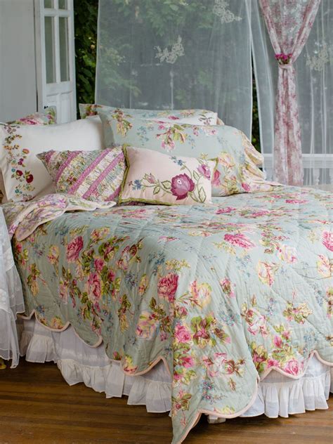 Victorian Rose Quilt Sage Bedding Quilts Duvets Beautiful