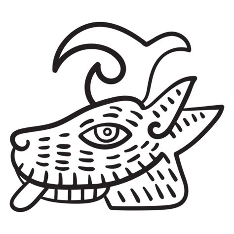 Aztec Stroke Animal Symbol Aztec PNG & SVG Design For T-Shirts