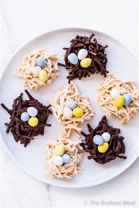 Chocolate Easter Bird S Nest Cookies The Endless Meal