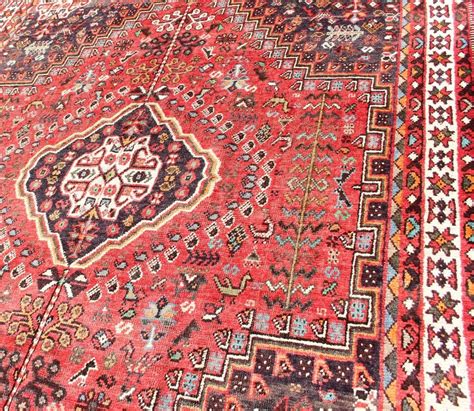 Tribal Persian Vintage Shiraz Rug With Medallions For Sale At 1stdibs