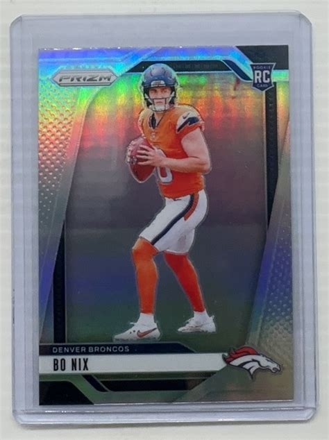 Panini Prizm Bo Nix Silver Prizm Rookie Card Rc Denver