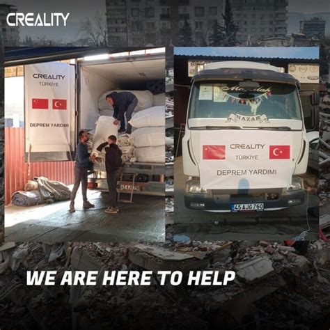 Creality Donates Emergency Supplies To Turkish Earthquake Relief