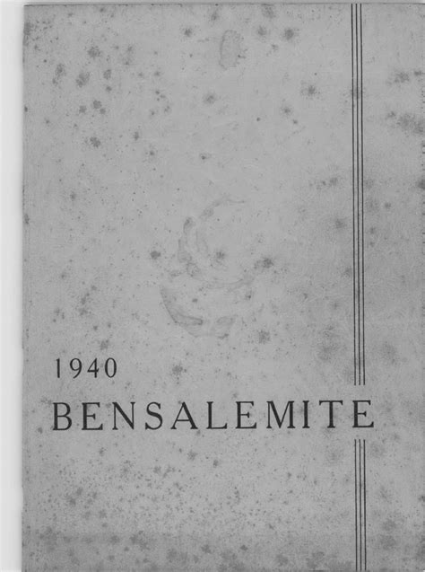 Bensalem Hight School Yearbook 1940 by Bensalem Alumni Association, Inc ...