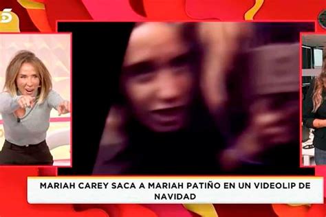 María Patiño se entera en directo que aparece en un videoclip de Mariah