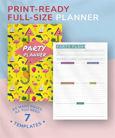 Printable Party Planner Event Planner Kit Party Checklist Etsy