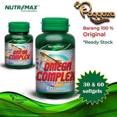 Jual Omega Complex Nutrimax 30 60 Softgel Shopee Indonesia