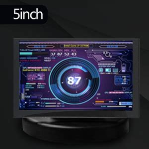 5 Inch Computer Temp Monitor PC Sensor Panel Display Multiple Theme