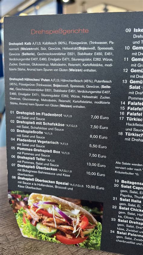 Speisekarte von Yaman Döner restaurant Mülheim Kärlich