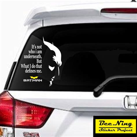 Jual Stiker Kaca Mobil Siluet Batman Quotes Cm Stiker Mobil Keren