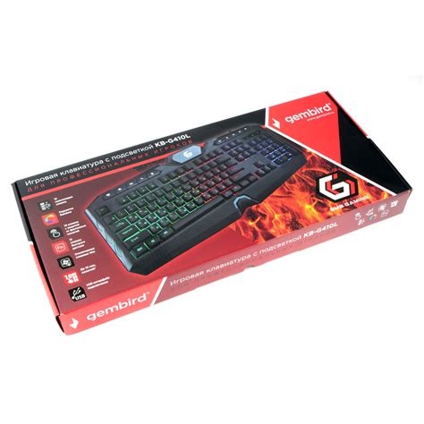 Игровая клавиатура Gembird KB-G410L, купить оптом