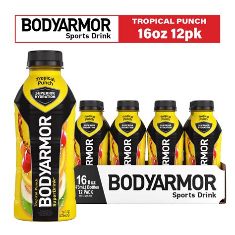 Bodyarmor Sports Drinktropical Punch 16 Fl Oz 12 Count