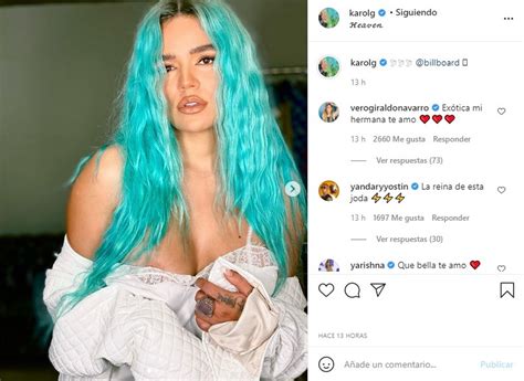 Se le bajó mucho la blusa Karol G mostró parte de sus pechos Minuto30