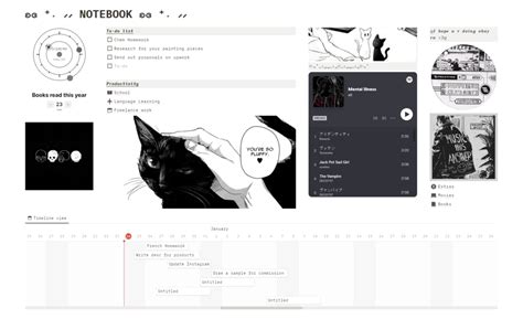 Pretty And Aesthetic Notion Templates Only On My Gumroad Hehe