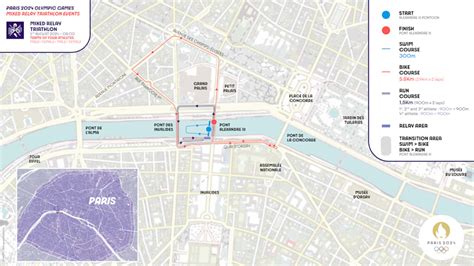 Paris 2024 révèle les parcours du triathlon et du para triathlon en