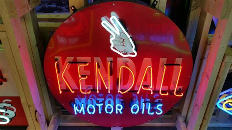 Kendall Motor Oil Neon Sign Sstn Inch At Denver As K Mecum