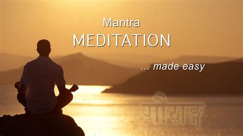 1. Mantra Meditation - Getting Started - YouTube 