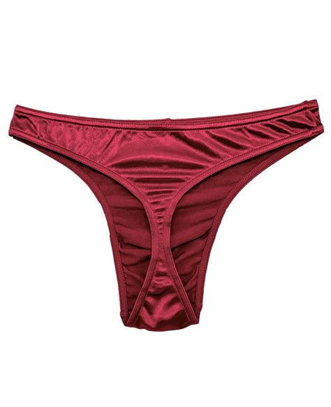 Satin Mens Thongs Underwear Panties Silky Sexy Man G String Undies