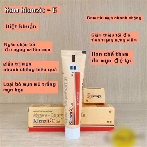 Gel trị mụn Klenzit C Công dụng cách dùng bảo quản