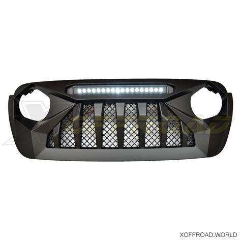 Parrilla Negro Optimus Serie Net Spot Led Jeep Wrangler Jl Jeep