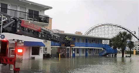 PHOTO Of Houses Floating Down The Street In Myrtle Beach South Carolina