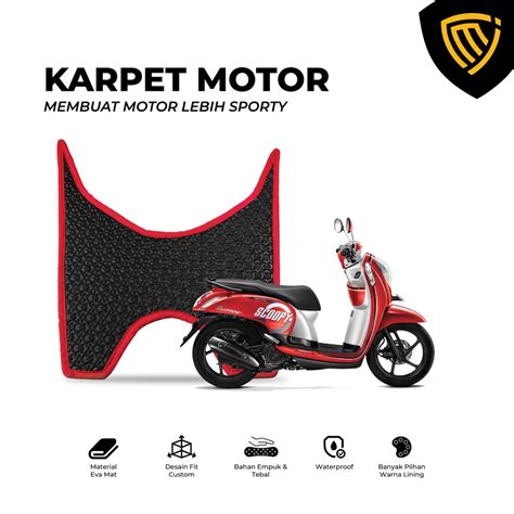 Jual Karpet Motor Alas Pijakan Kaki Motor Vario Beat Scoopy Shopee