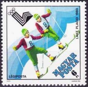 Hungary Airmails Winter Olympic Games Lake Placid Stamps Of