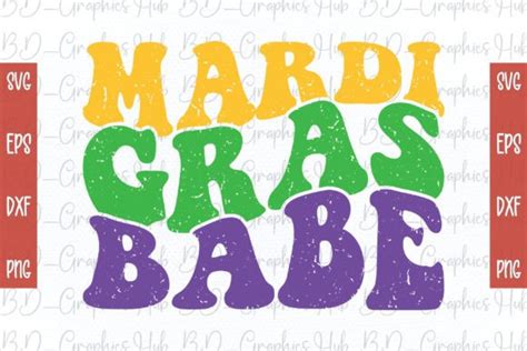 Mardi Gras Babe Retro PNG Graphic By BD Graphics Hub Creative Fabrica