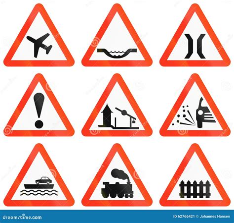Warning Road Signs in Bangladesh Stock Illustration - Illustration of