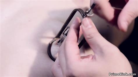 Device Bondage Blonde Gets Caned