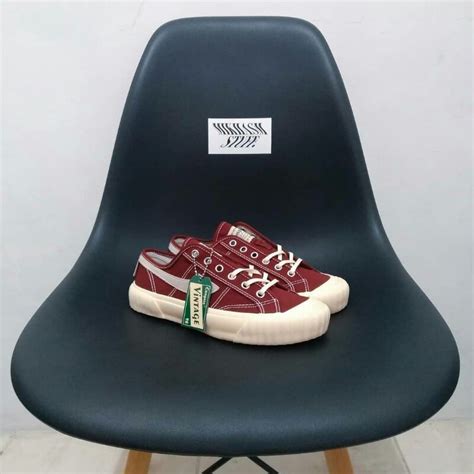 Jual Sepatu Compass Vintage 98 Low Maroon Original Shopee Indonesia