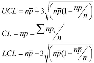 np control chart formula| np chart calculations