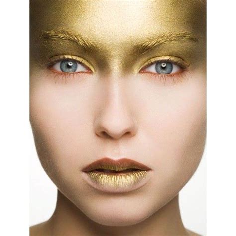 Pin By Joan Zuño On Polyvore Extreme Makeup Fantasy Makeup Gold