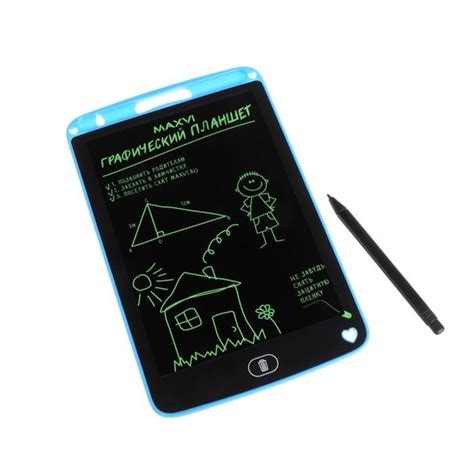 Графический планшет для рисования и заметок LCD Maxvi MGT-01, 8.5, угол ...