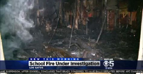 Police Say Teen Admits To Starting Fire That Damaged Los Gatos School