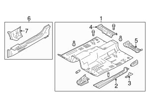 FR3Z 6302039 B Reinforced Panel 2015 2023 Ford Mustang OEM Parts