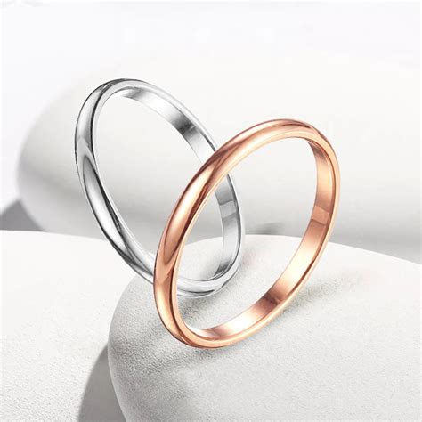 New Fashion Super Fine Smooth Steel Titanium Ring Top Quality Sample