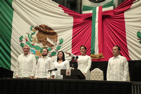 Histórica toma de protesta de Mara Lezama como primera gobernadora de