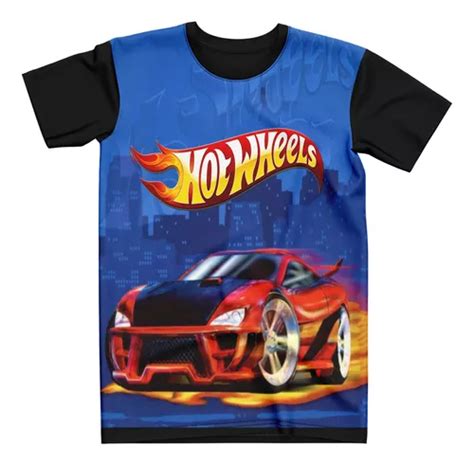 Camiseta Hot Wheels Car Adulto E Infantil Parcelamento Sem Juros