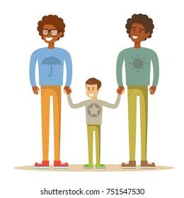 Happy Gay Couple Son Stock Flat Stock Vector Royalty Free 751547530 Shutterstock