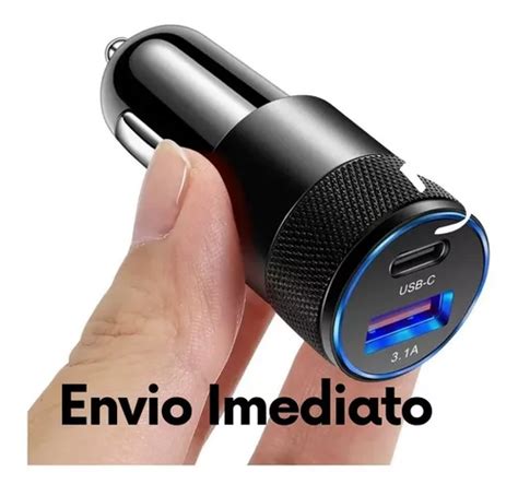 Carregador Veicular Turbo Ultra R Pido Usb C Qc W