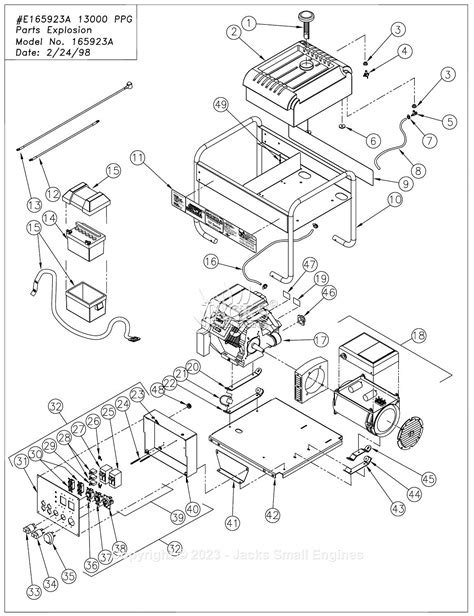 Northstar A Parts Diagram For E A Ppg Parts Explosion