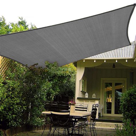 HAIKUS Tenda A Vela Rettangolare 3x4 M Traspirante Permeabile Grigio